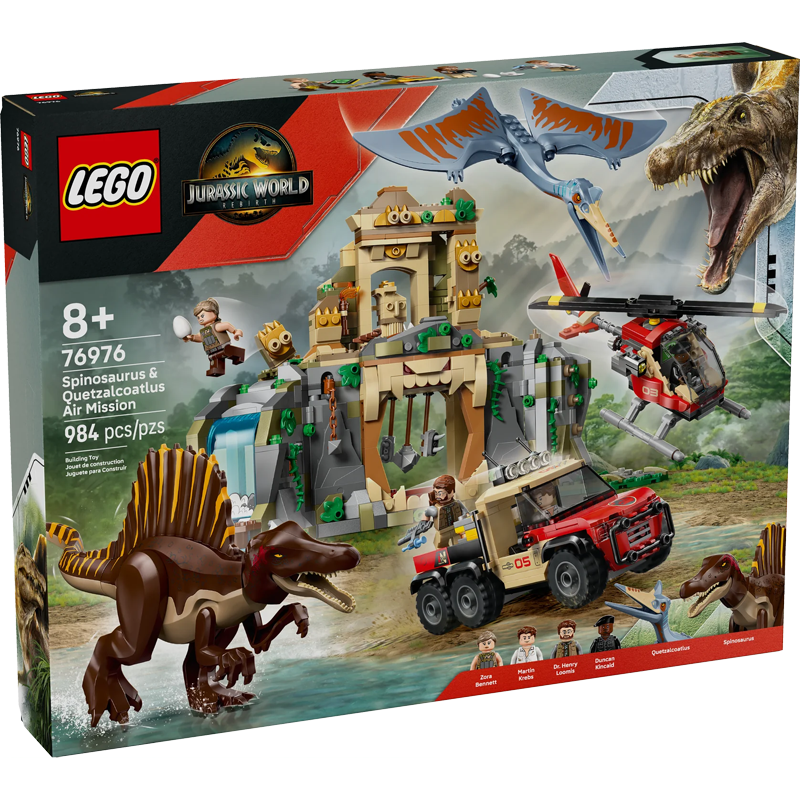 LEGO Jurassic World 76976 Spinosaurus & Quetzalcoatlus Air Mission