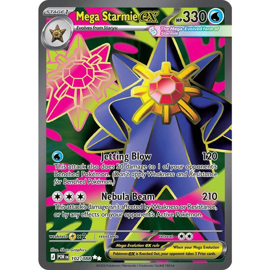 PKM [ME03-POR-102 UR] Mega Starmie ex