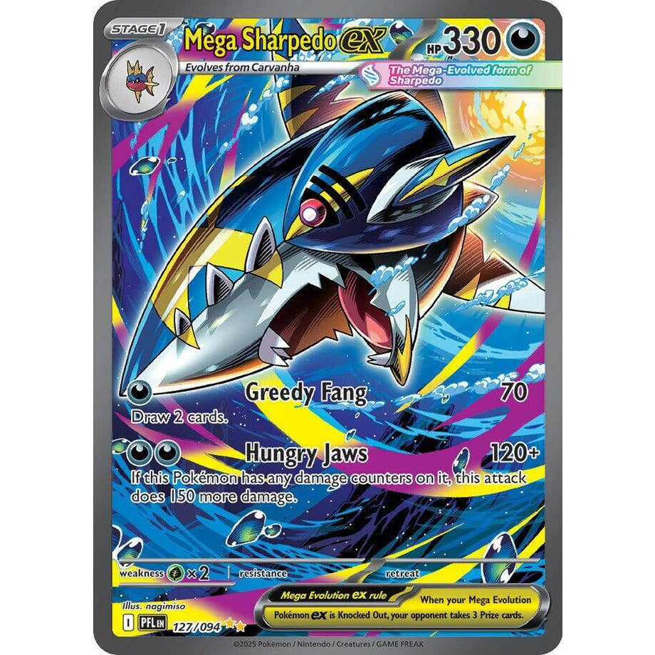 PKM [ME02-PFL-127 SIR] Mega Sharpedo ex - 127/094