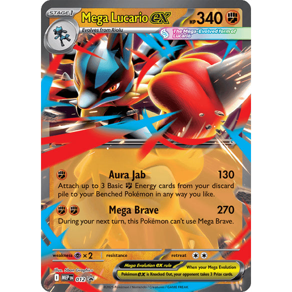 PKM [MEP-012 P] Mega Lucario ex