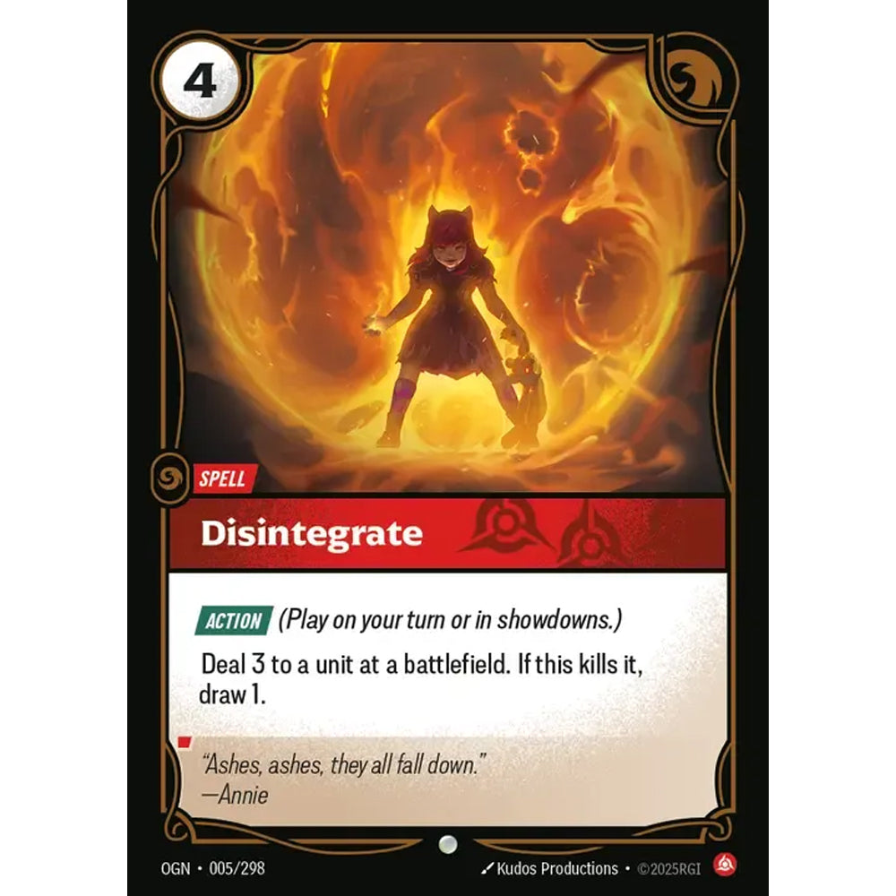 RFB [RFB01-OGN-005 C] Disintegrate
