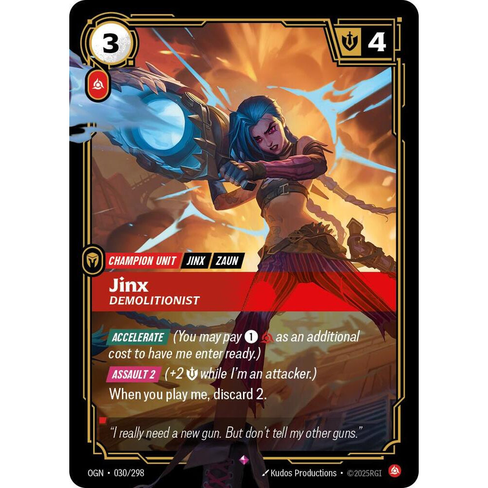RFB [RFB01-OGN-030 R] Jinx - Demolitionist