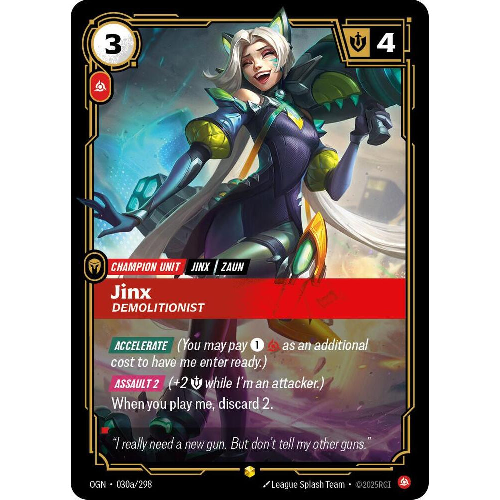 RFB [RFB01-OGN-030a AA] Jinx - Demolitionist (Alternate Art)
