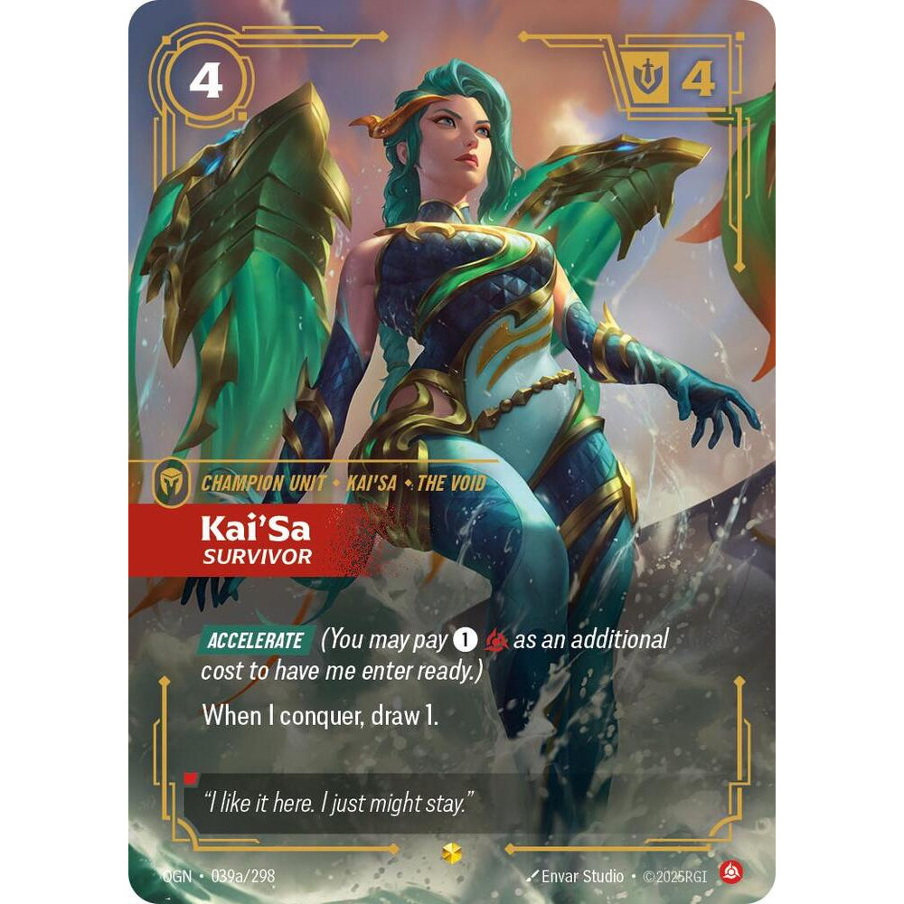RFB [RFB01-OGN-039a AA] Kai'Sa - Survivor (Alternate Art)