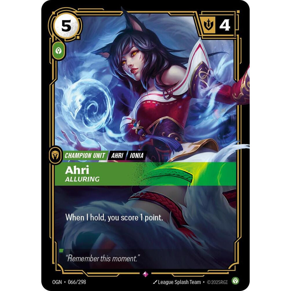 RFB [RFB01-OGN-066 R] Ahri - Alluring