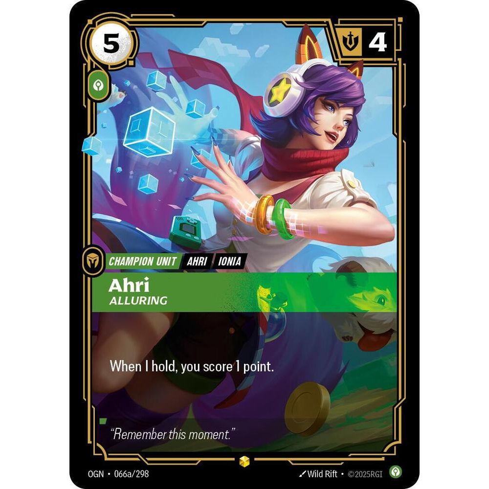 RFB [RFB01-OGN-066a AA] Ahri - Alluring (Alternate Art)