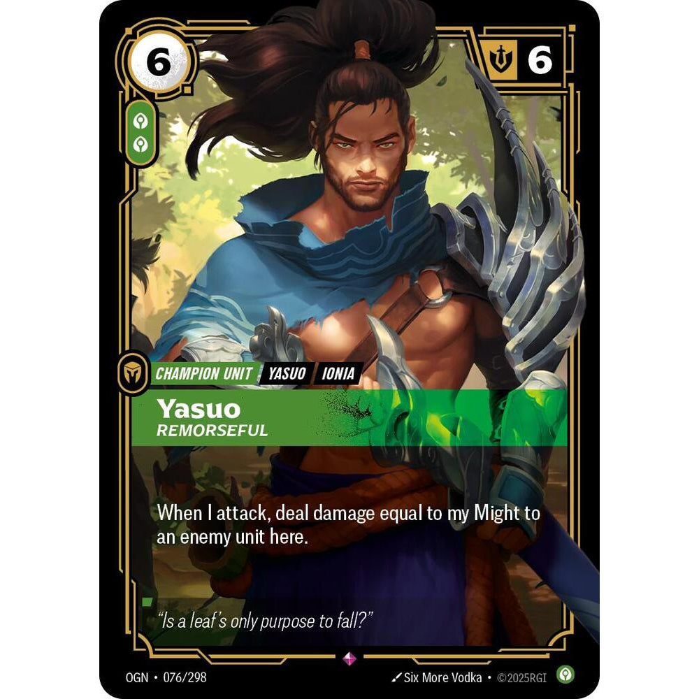 RFB [RFB01-OGN-076 R] Yasuo - Remorseful