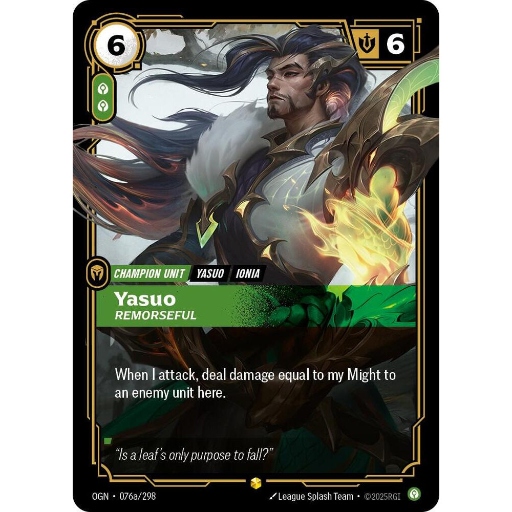 RFB [RFB01-OGN-076a AA] Yasuo - Remorseful (Alternate Art)