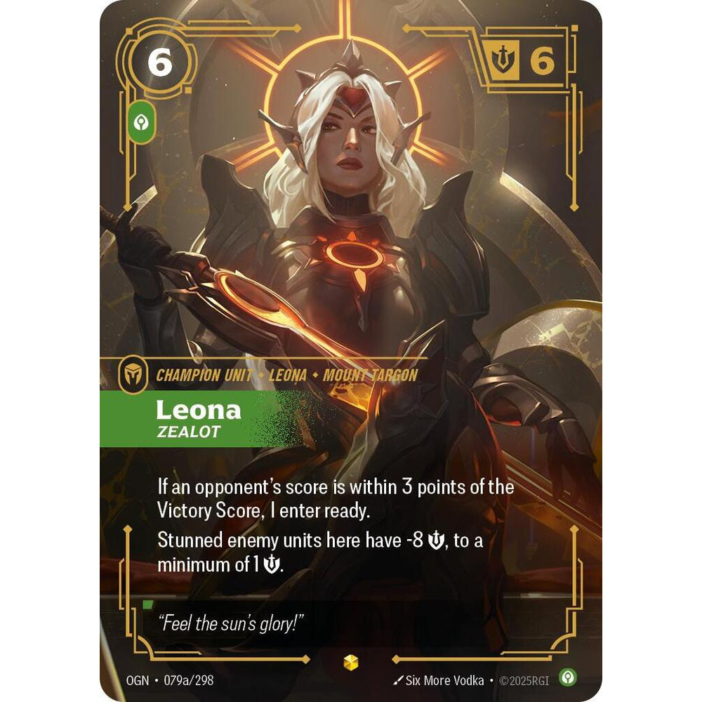 RFB [RFB01-OGN-079a AA] Leona - Zealot (Alternate Art)