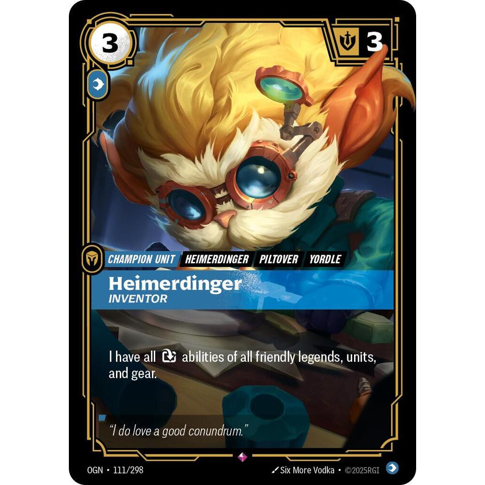 RFB [RFB01-OGN-111 R] Heimerdinger - Inventor