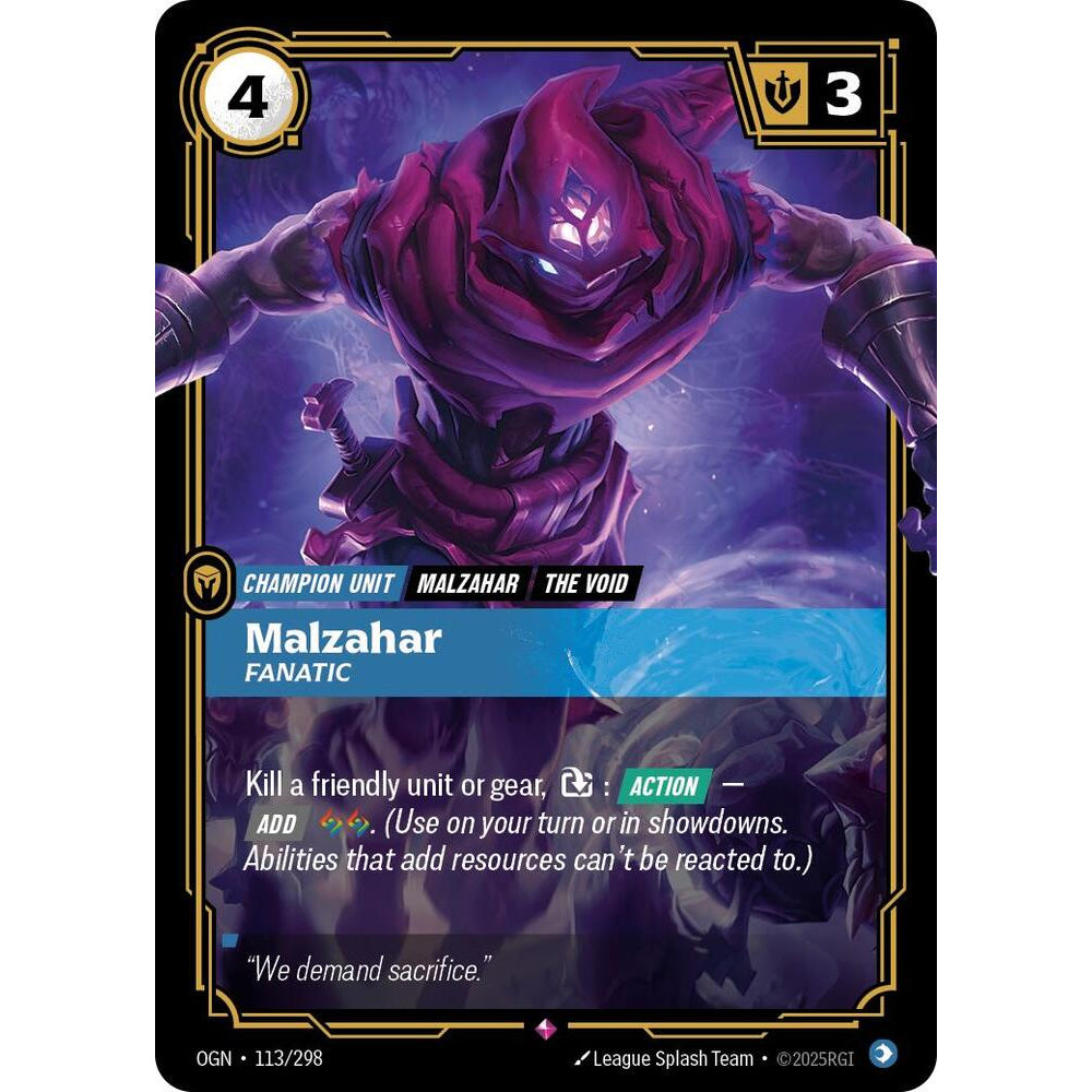 RFB [RFB01-OGN-113 R] Malzahar - Fanatic