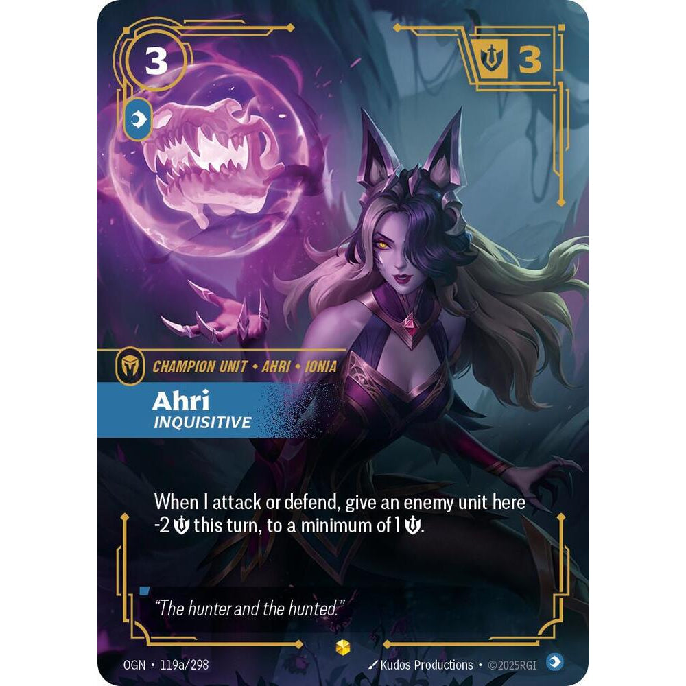 RFB [RFB01-OGN-119a AA] Ahri - Inquisitive (Alternate Art)