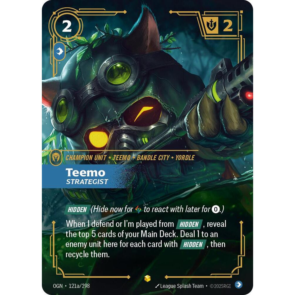 RFB [RFB01-OGN-121a AA] Teemo - Strategist (Alternate Art)