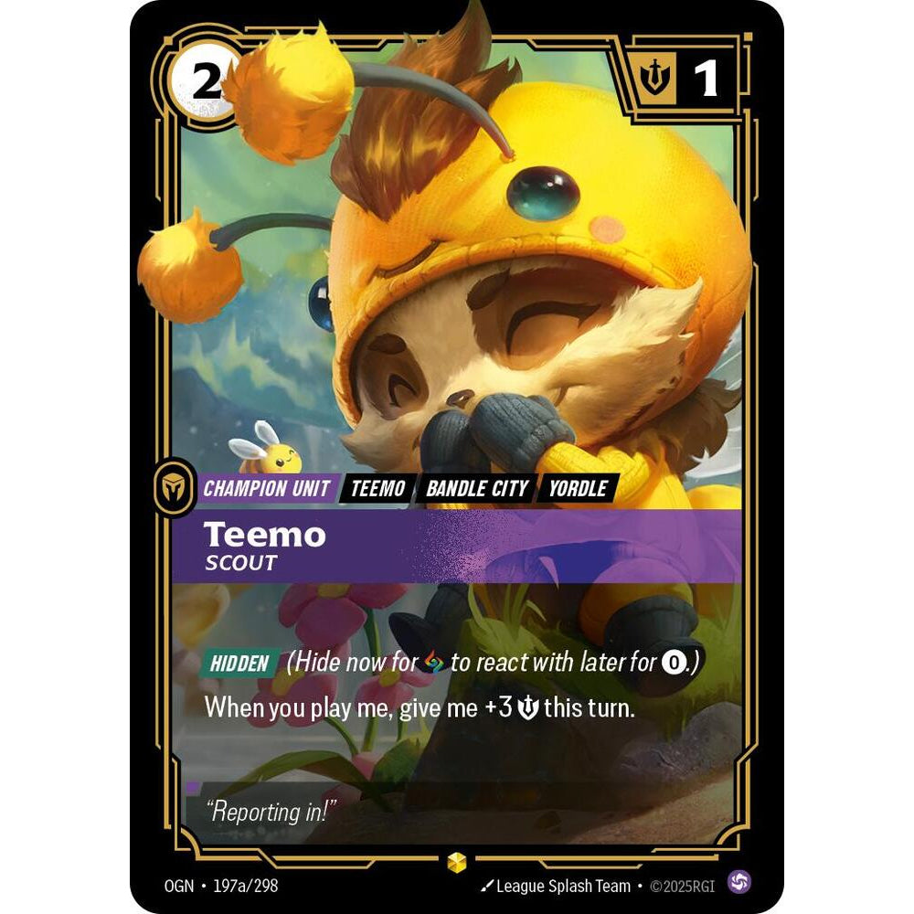 RFB [RFB01-OGN-197a AA] Teemo - Scout (Alternate Art)