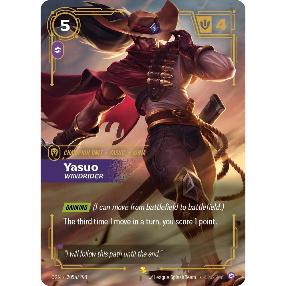 RFB [RFB01-OGN-205a AA] Yasuo - Windrider (Alternate Art)
