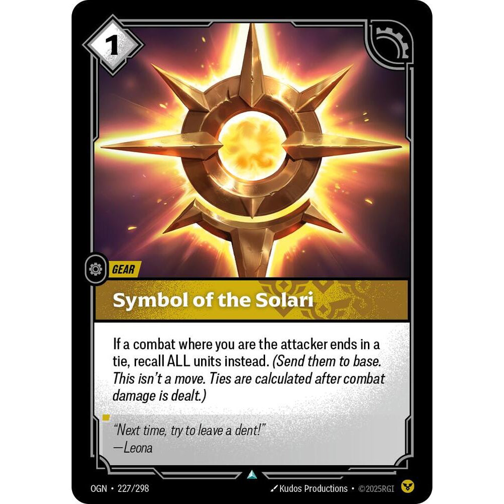 RFB [RFB01-OGN-227 U] Symbol of the Solari