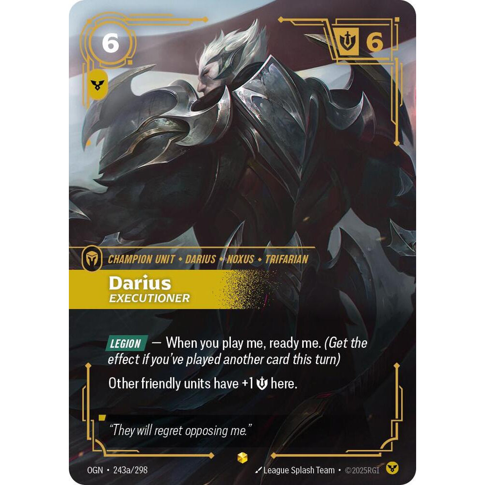 RFB [RFB01-OGN-243a AA] Darius - Executioner (Alternate Art)