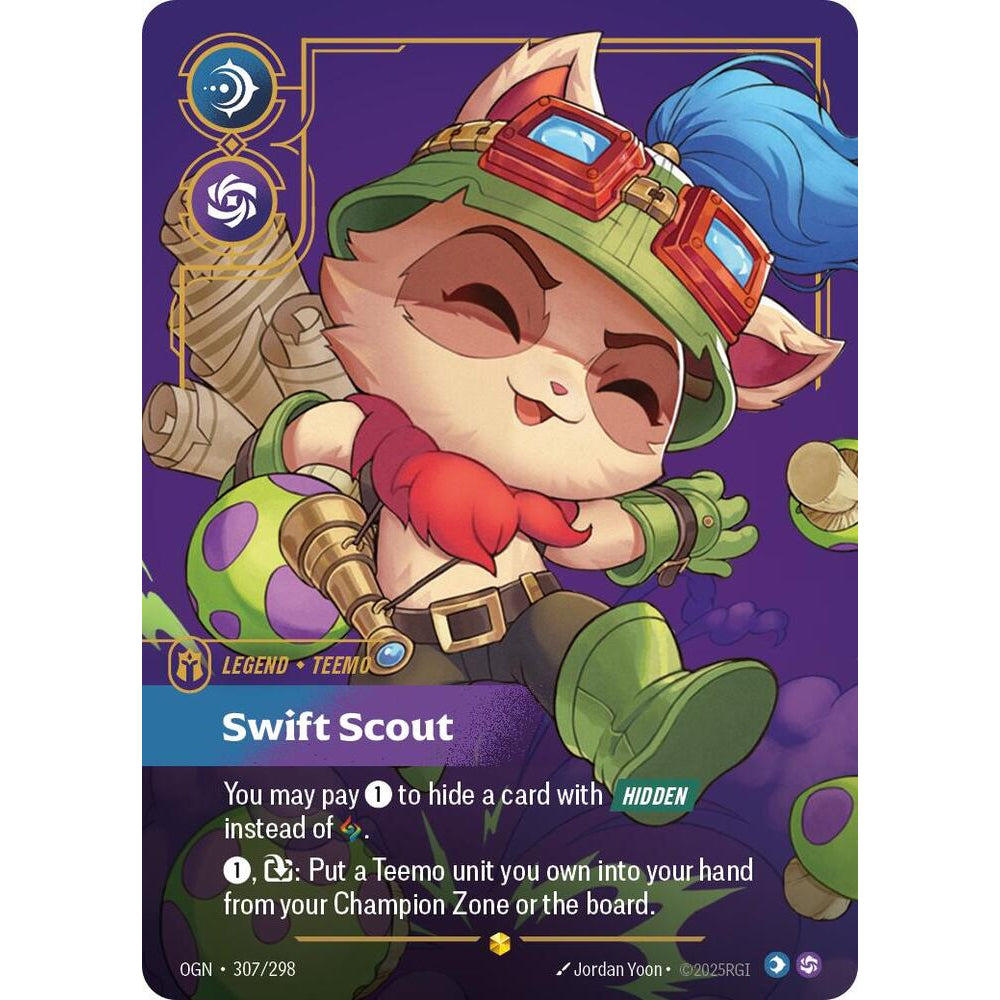 RFB [RFB01-OGN-307 ON] Teemo - Swift Scout (Overnumbered)