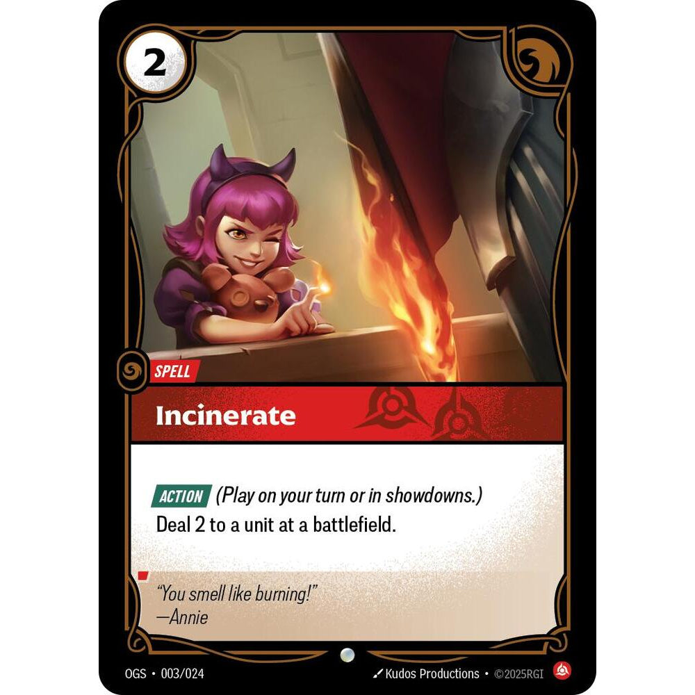 RFB [RFB01-OGS-003 C] Incinerate