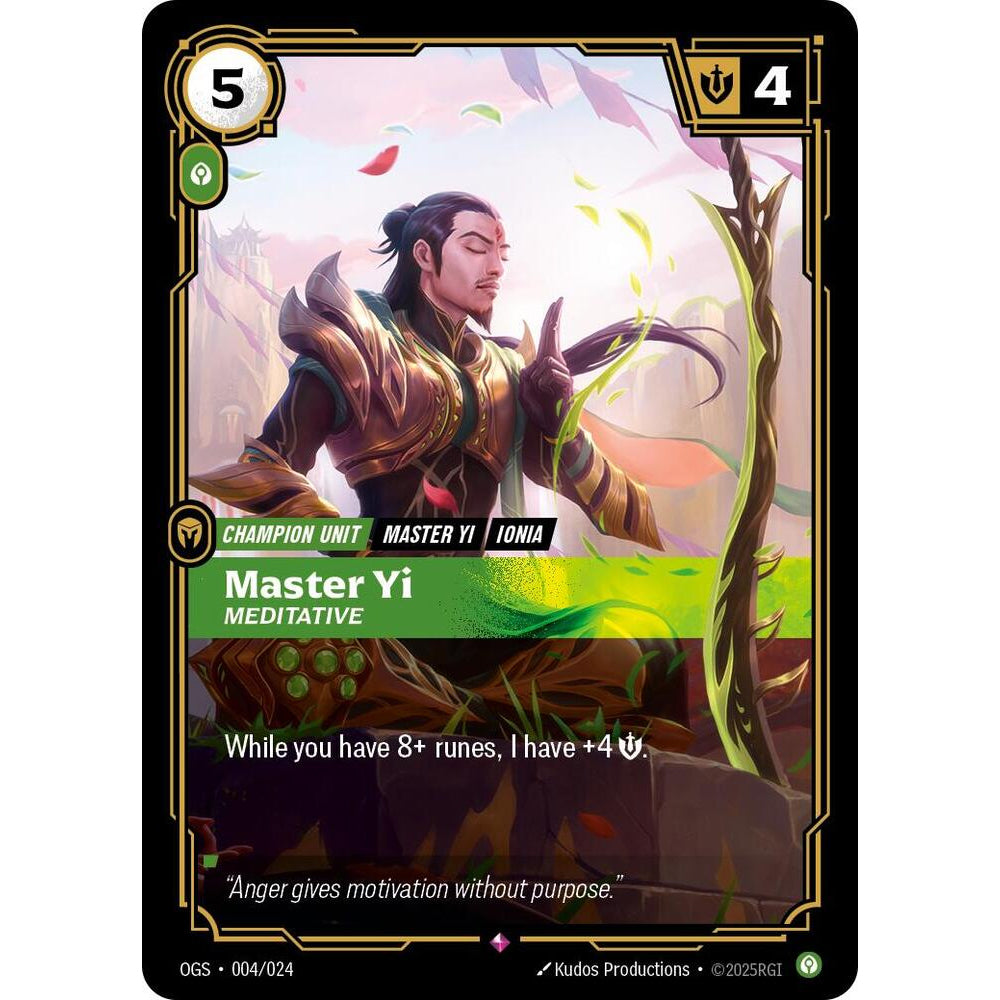 RFB [RFB01-OGS-004 R] Master Yi - Meditative