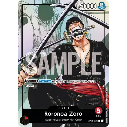 OPCG [OP01-001 PR] Roronoa Zoro (Alternate Art - Premium Card Collection - 25th Edition)