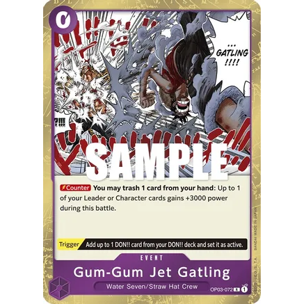 OPCG [OP03-072 R] Gum-Gum Jet Gatling