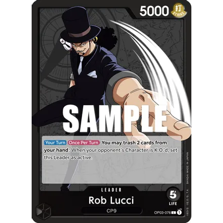 OPCG [OP03-076 L] Rob Lucci