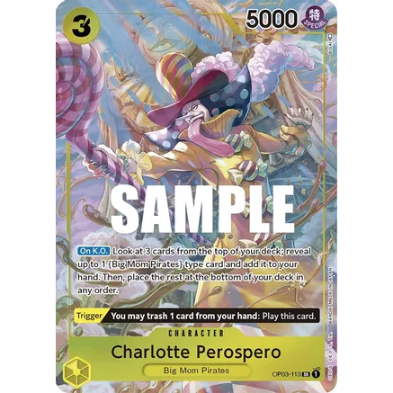 OPCG [OP03-113 SR] Charlotte Perospero (Alternate Art)