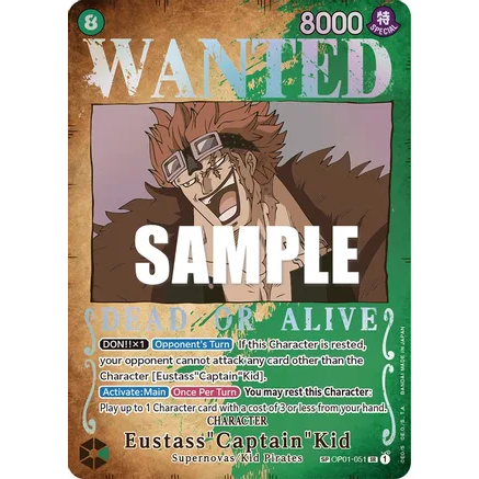 OPCG [OP01-051 SR] Eustass"Captain"Kid (Wanted Poster) (OP03)