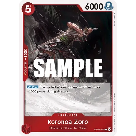 OPCG [OP04-015 R] Roronoa Zoro
