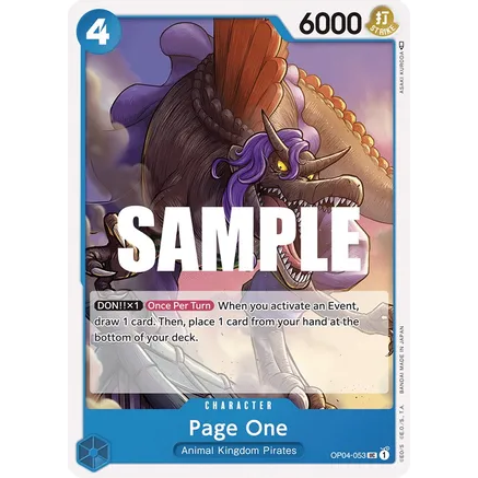 OPCG [OP04-053 UC] Page One