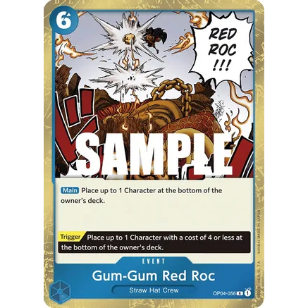 OPCG [OP04-056 R] Gum-Gum Red Roc