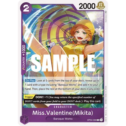 OPCG [OP04-066 R] Miss.Valentine(Mikita)