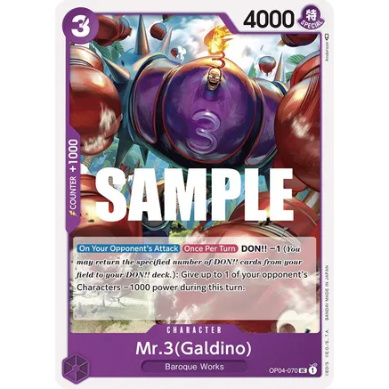 OPCG [OP04-070 UC] Mr.3(Galdino)