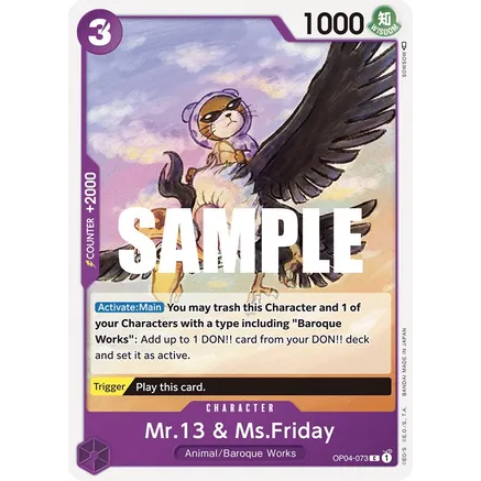 OPCG [OP04-073 C] Mr.13 & Ms.Friday