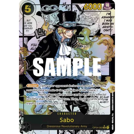 OPCG [OP04-083 SR] Sabo (Manga)