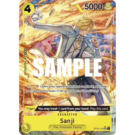OPCG [OP04-104 SR] Sanji (Alternate Art)