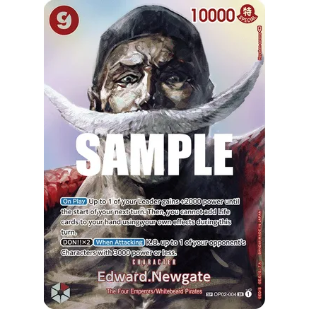 OPCG [OP04-OP02-004 SR] Edward.Newgate (SP)