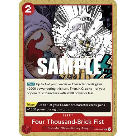 OPCG [OP05-020 UC] Four Thousand-Brick Fist