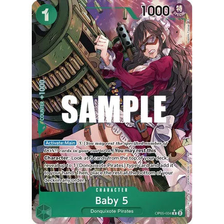 OPCG [OP05-034 R] Baby 5 (Alternate Art)