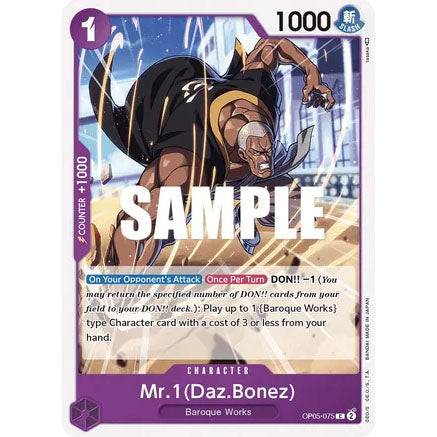 OPCG [OP05-075 C] Mr. 1 (Daz.Bonez)
