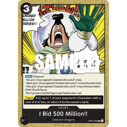 OPCG [OP05-096 UC] I Bid 500 Million!!