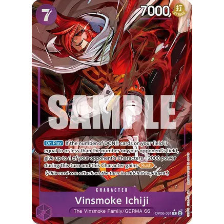 OPCG [OP06-061 R] Vinsmoke Ichiji (Alternate Art)