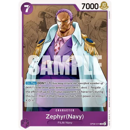 OPCG [OP06-074 R] Zephyr (Navy)