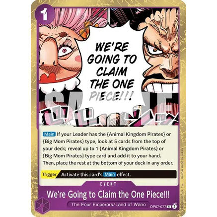 OPCG [OP07-077 R] Were Going to Claim the One Piece!!!