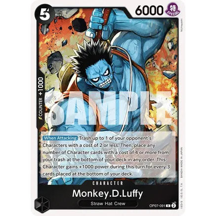 OPCG [OP07-091 R] Monkey.D.Luffy
