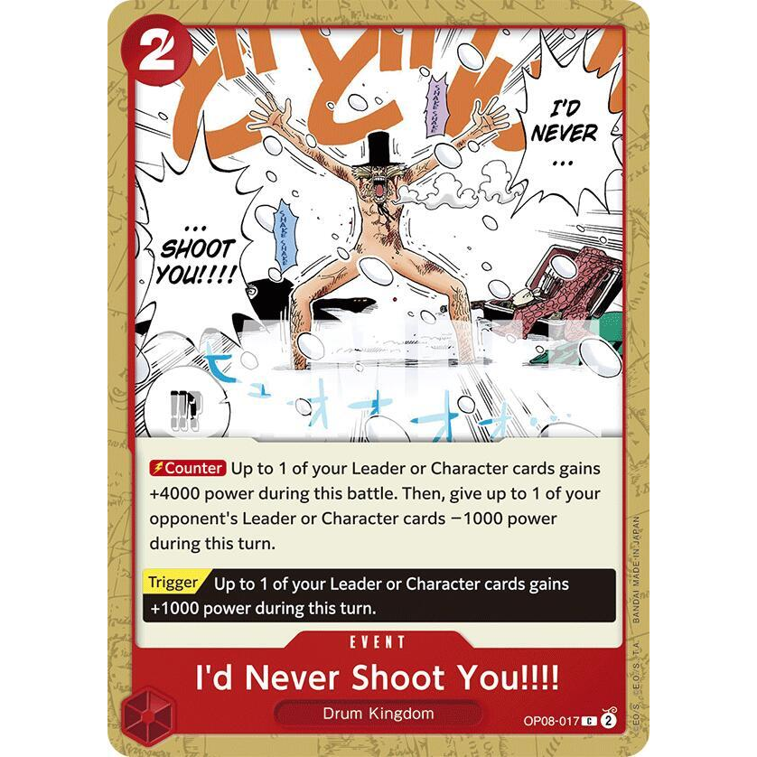OPCG [OP08-017 C] Id Never Shoot You!!!!