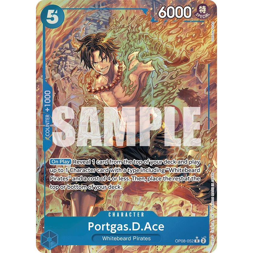 OPCG [OP08-052 R] Portgas.D.Ace (Alternate Art)