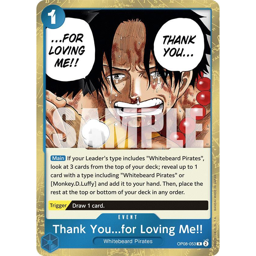 OPCG [OP08-053 R] Thank You...for Loving Me!!