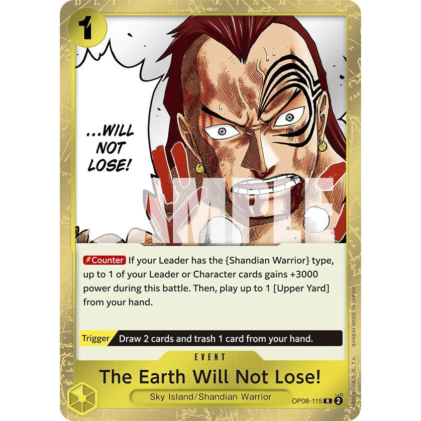 OPCG [OP08-115 R] The Earth Will Not Lose!